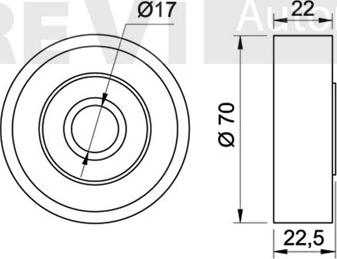 Trevi Automotive TA1119 - Pulley, v-ribbed belt autospares.lv