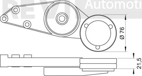 Trevi Automotive TA1116 - Belt Tensioner, v-ribbed belt autospares.lv