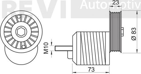 Trevi Automotive TA1178 - Belt Tensioner, v-ribbed belt autospares.lv