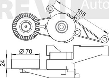 Trevi Automotive TA1805 - Belt Tensioner, v-ribbed belt autospares.lv