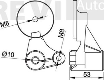 Trevi Automotive TA1373 - Belt Tensioner, v-ribbed belt autospares.lv