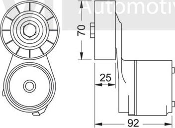 Trevi Automotive TA1242 - Belt Tensioner, v-ribbed belt autospares.lv