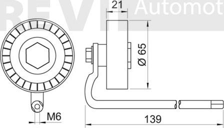 Trevi Automotive TA1701 - Pulley, v-ribbed belt autospares.lv