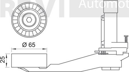 Trevi Automotive TA2000 - Belt Tensioner, v-ribbed belt autospares.lv