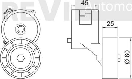 Trevi Automotive TA2014 - Belt Tensioner, v-ribbed belt autospares.lv