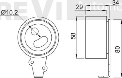 Trevi Automotive TD1421 - Tensioner Pulley, timing belt autospares.lv