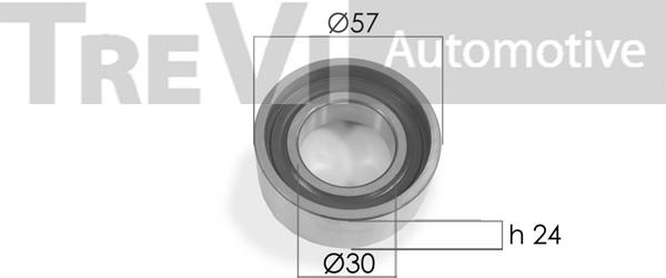 Trevi Automotive TD1506 - Deflection / Guide Pulley, timing belt autospares.lv