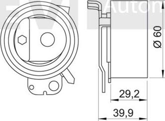 Trevi Automotive TD1508 - Tensioner Pulley, timing belt autospares.lv