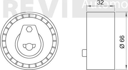 Trevi Automotive TD1515 - Tensioner Pulley, timing belt autospares.lv