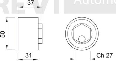 Trevi Automotive TD1078 - Tensioner Pulley, timing belt autospares.lv