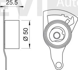 Trevi Automotive TD1195 - Tensioner Pulley, timing belt autospares.lv