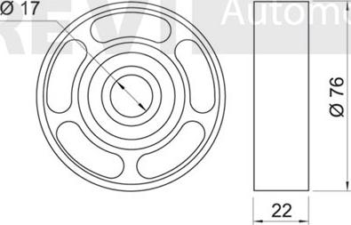 Trevi Automotive TD1275 - Tensioner Pulley, timing belt autospares.lv