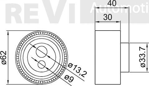 Trevi Automotive TD1701 - Tensioner Pulley, timing belt autospares.lv