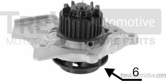 Trevi Automotive TP1172 - Water Pump autospares.lv