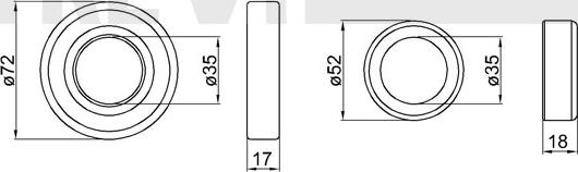 Trevi Automotive WB1407 - Wheel hub, bearing Kit autospares.lv