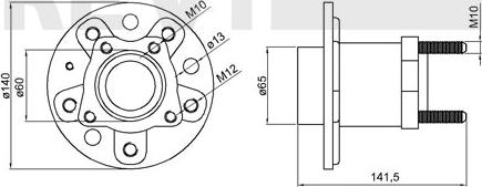 Trevi Automotive WB1612 - Wheel hub, bearing Kit autospares.lv