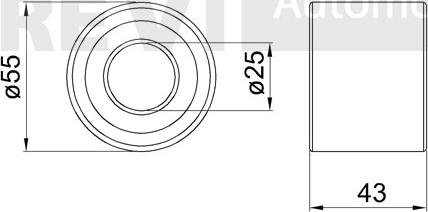 Trevi Automotive WB1617 - Wheel hub, bearing Kit autospares.lv