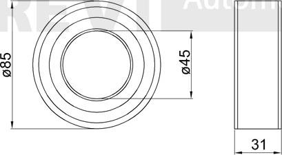 Trevi Automotive WB1333 - Wheel hub, bearing Kit autospares.lv