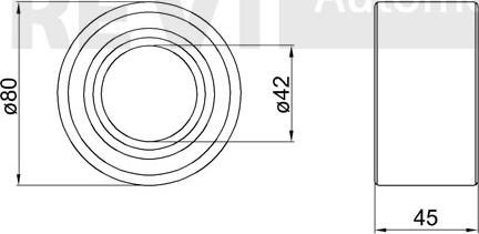 Trevi Automotive WB1379 - Wheel hub, bearing Kit autospares.lv