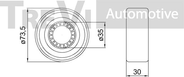 Trevi Automotive WB2093 - Wheel hub, bearing Kit autospares.lv