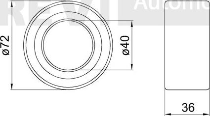 Trevi Automotive WB2144 - Wheel hub, bearing Kit autospares.lv