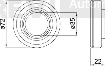 Trevi Automotive WB2169 - Wheel hub, bearing Kit autospares.lv