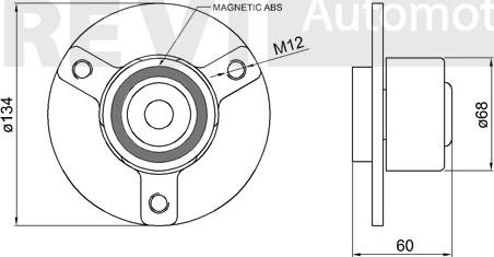 Trevi Automotive WB2310 - Wheel hub, bearing Kit autospares.lv