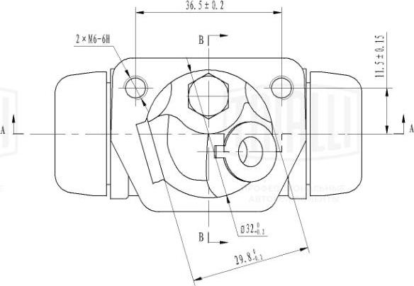 Trialli CF 1043 - Wheel Brake Cylinder autospares.lv