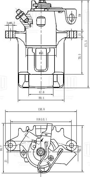 Trialli CF 185164 - Brake Caliper autospares.lv