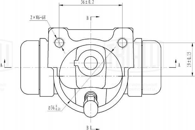 Trialli CF 2009 - Wheel Brake Cylinder autospares.lv