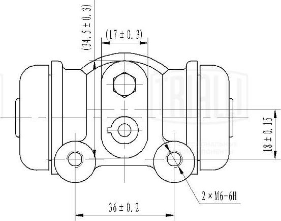 Trialli CF 2107 - Wheel Brake Cylinder autospares.lv