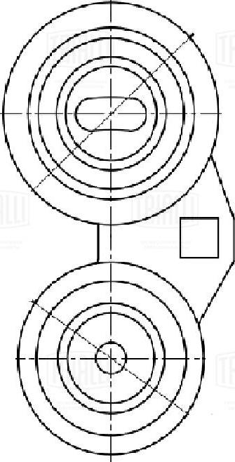 Trialli CM 5582 - Pulley, v-ribbed belt autospares.lv