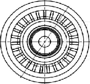 Trialli CM 5624 - Pulley, v-ribbed belt autospares.lv