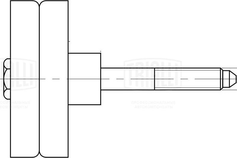 Trialli CM 5085 - Pulley, v-ribbed belt autospares.lv