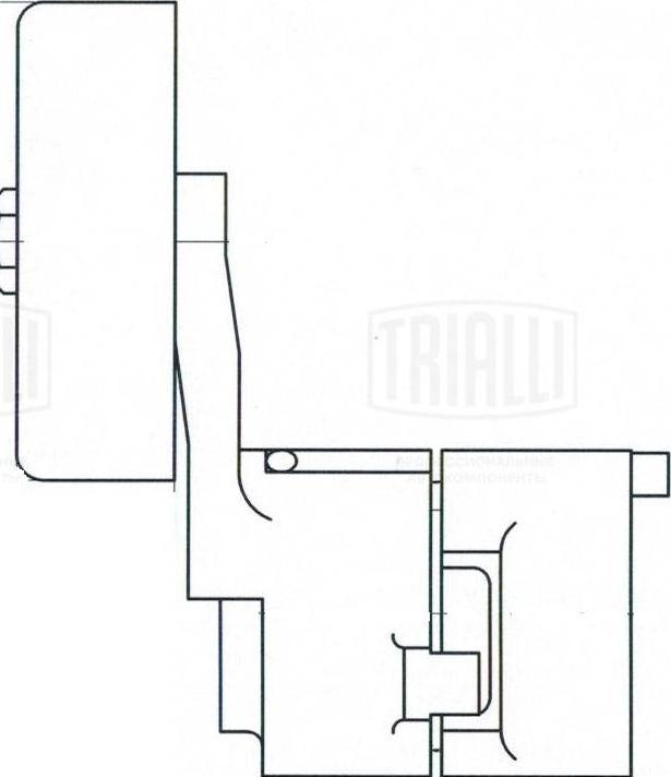 Trialli CM 5347 - Pulley, v-ribbed belt autospares.lv