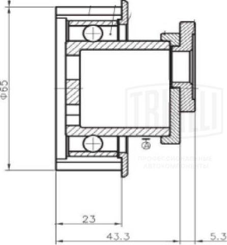 Trialli CM 5207 - Tensioner Pulley, timing belt autospares.lv