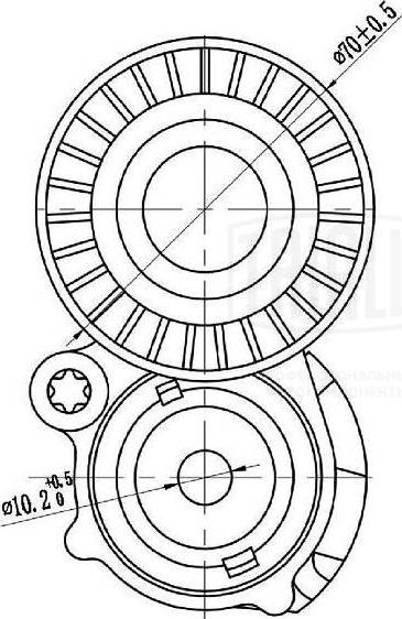 Trialli CM 5283 - Belt Tensioner, v-ribbed belt autospares.lv