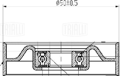 Trialli CM 5738 - Belt Tensioner, v-ribbed belt autospares.lv