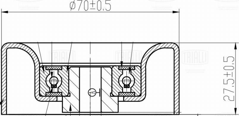 Trialli CM 5776 - Belt Tensioner, v-ribbed belt autospares.lv