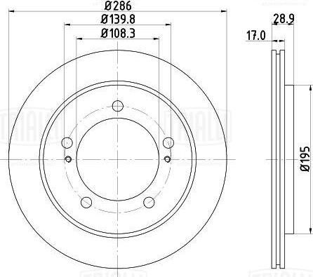 Trialli DF 150014 - Brake Disc autospares.lv