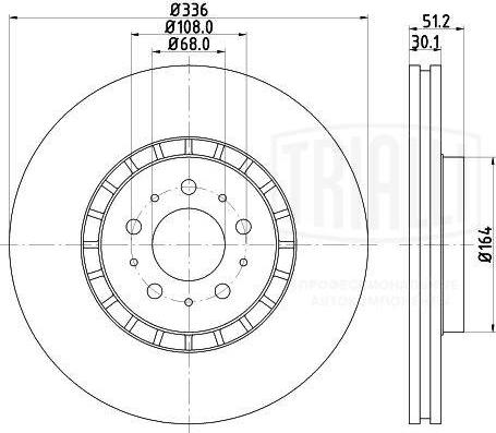 Trialli DF 106113 - Brake Disc autospares.lv