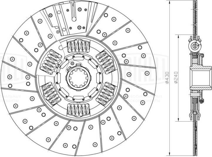 Trialli FD 402 - Release Plate, clutch autospares.lv