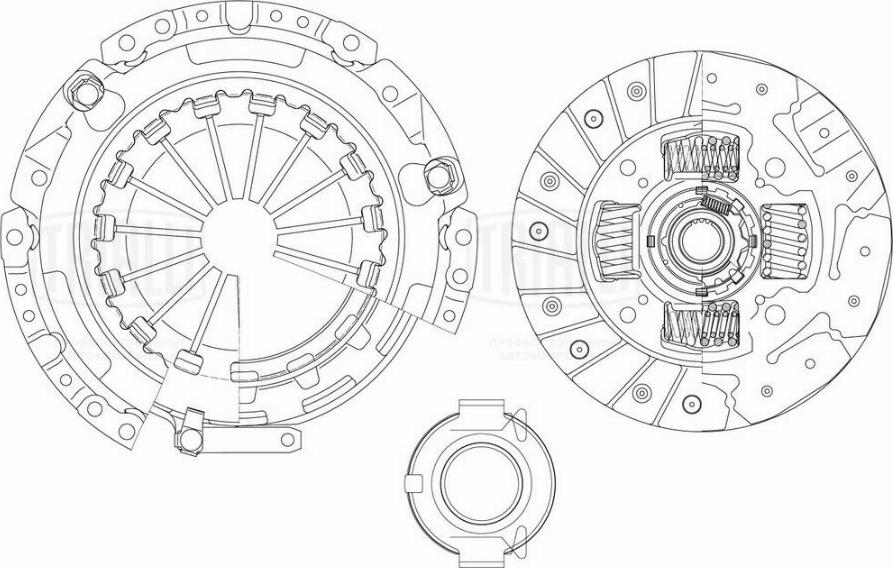 Trialli FR 1912 - Clutch Kit autospares.lv