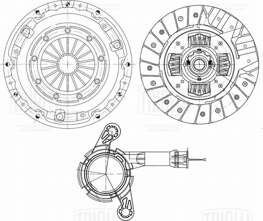 Trialli FR 1102 - Clutch Kit autospares.lv