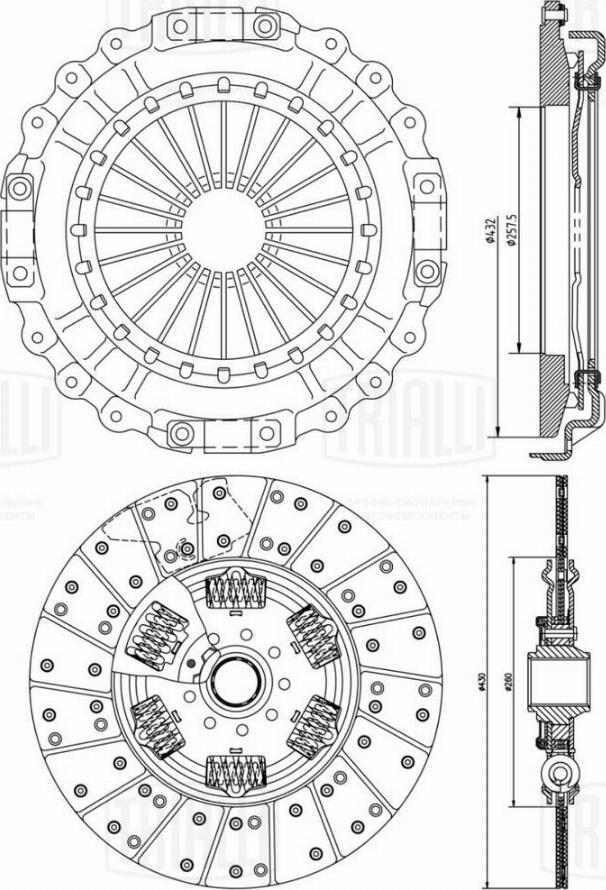 Trialli FR 814 - Clutch Kit autospares.lv