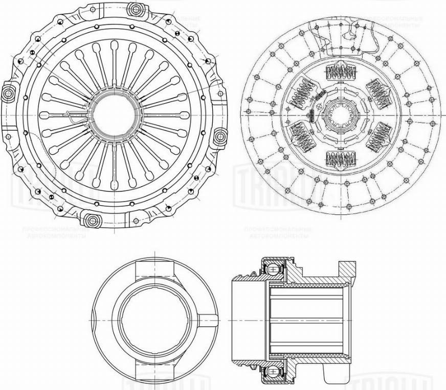 Trialli FR 821 - Clutch Kit autospares.lv