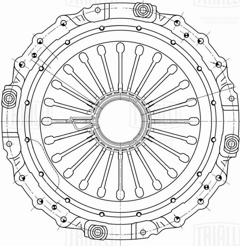 Trialli FS 706 - Clutch Pressure Plate autospares.lv