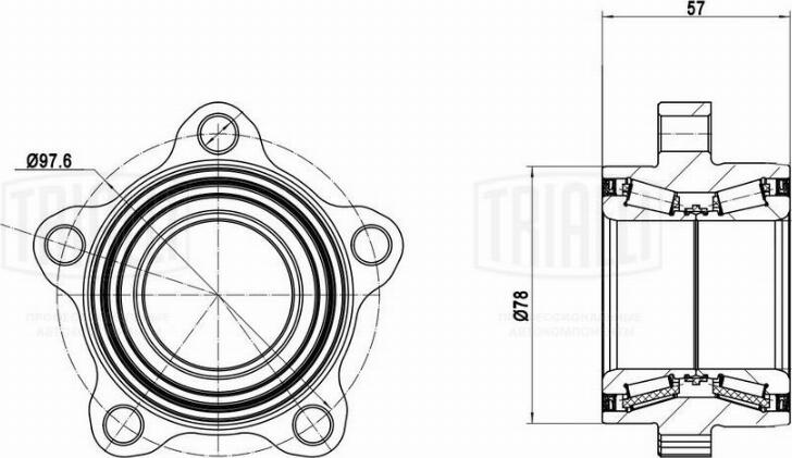 Trialli MR 1034 - Wheel Bearing autospares.lv