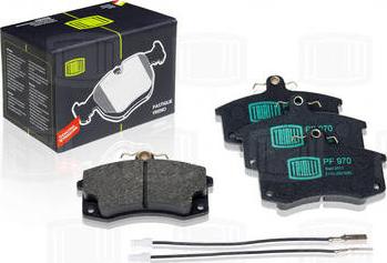 Trialli PF 970 - Brake Pad Set, disc brake autospares.lv