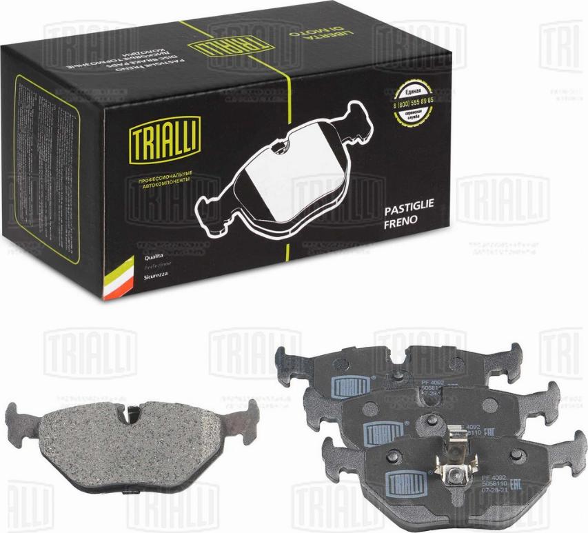 Trialli PF 4092 - Brake Pad Set, disc brake autospares.lv